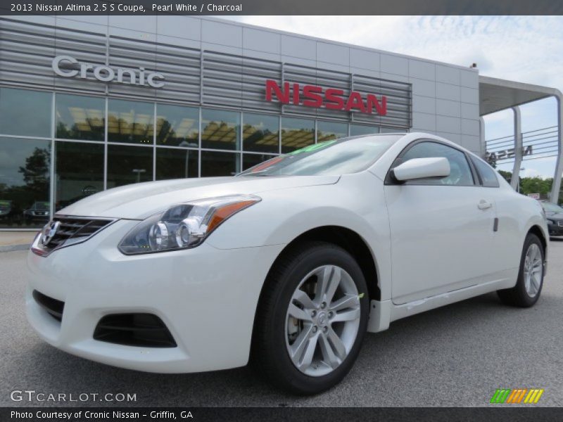Pearl White / Charcoal 2013 Nissan Altima 2.5 S Coupe