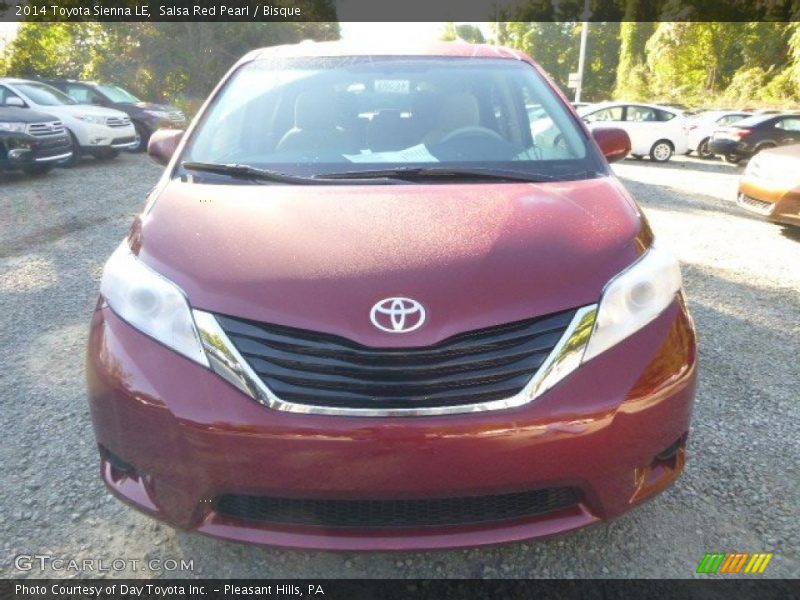 Salsa Red Pearl / Bisque 2014 Toyota Sienna LE