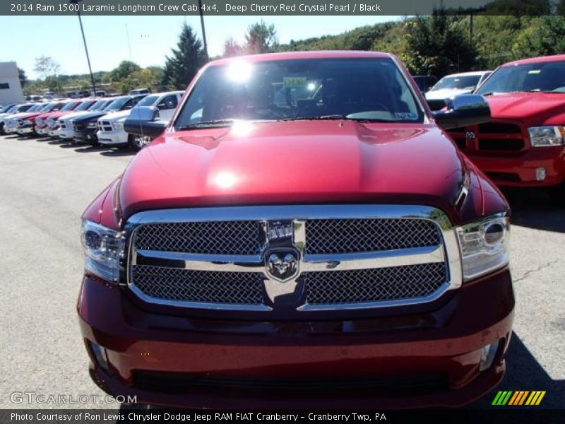 Deep Cherry Red Crystal Pearl / Black 2014 Ram 1500 Laramie Longhorn Crew Cab 4x4