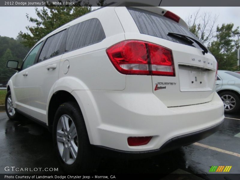 White / Black 2012 Dodge Journey SXT