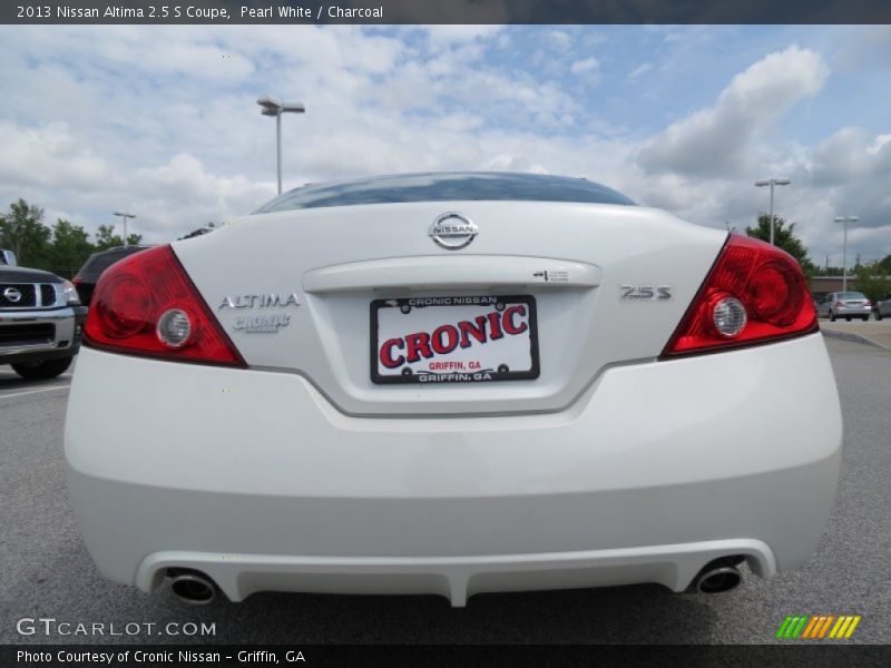 Pearl White / Charcoal 2013 Nissan Altima 2.5 S Coupe