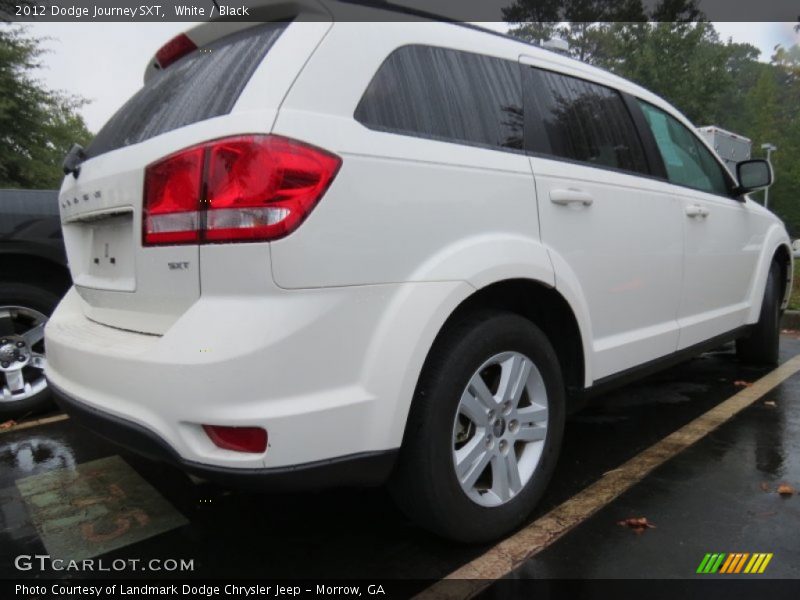 White / Black 2012 Dodge Journey SXT