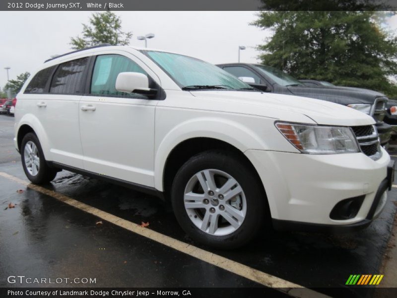 White / Black 2012 Dodge Journey SXT