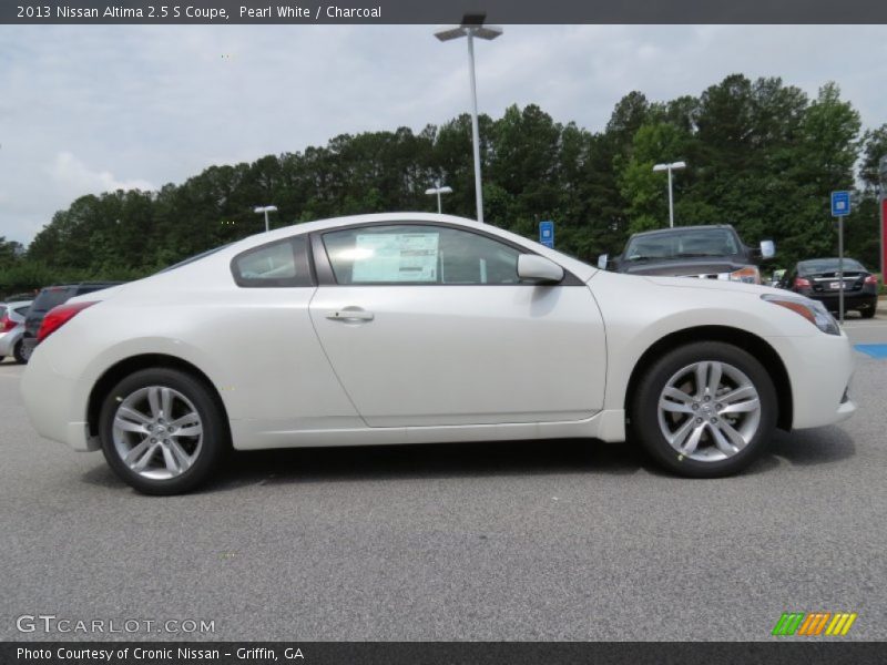 Pearl White / Charcoal 2013 Nissan Altima 2.5 S Coupe