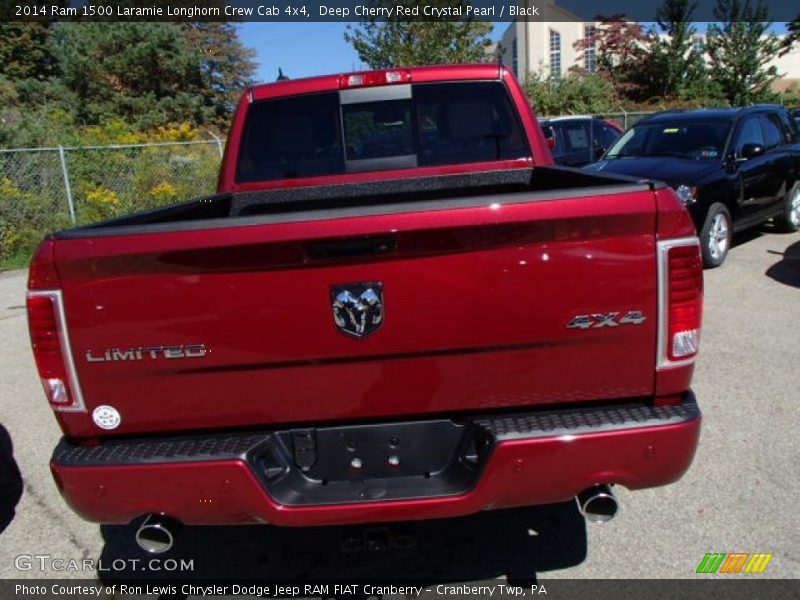 Deep Cherry Red Crystal Pearl / Black 2014 Ram 1500 Laramie Longhorn Crew Cab 4x4