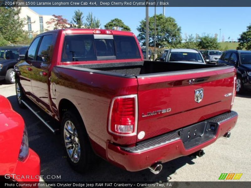 Deep Cherry Red Crystal Pearl / Black 2014 Ram 1500 Laramie Longhorn Crew Cab 4x4