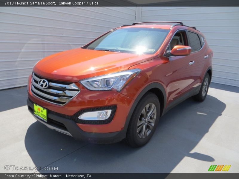 Canyon Copper / Beige 2013 Hyundai Santa Fe Sport