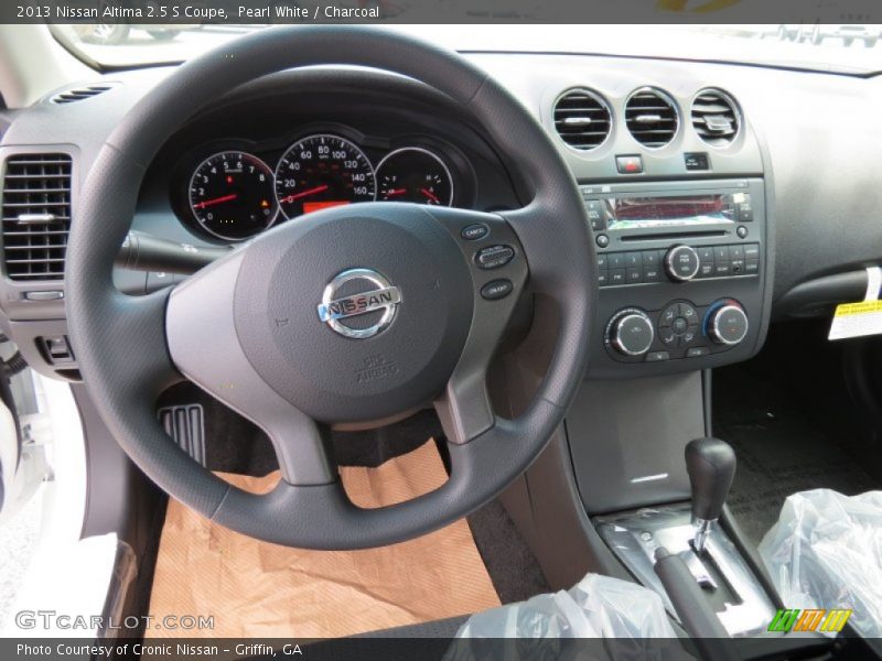 Pearl White / Charcoal 2013 Nissan Altima 2.5 S Coupe