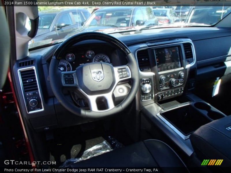 Deep Cherry Red Crystal Pearl / Black 2014 Ram 1500 Laramie Longhorn Crew Cab 4x4