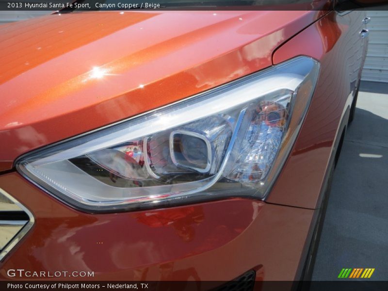 Canyon Copper / Beige 2013 Hyundai Santa Fe Sport