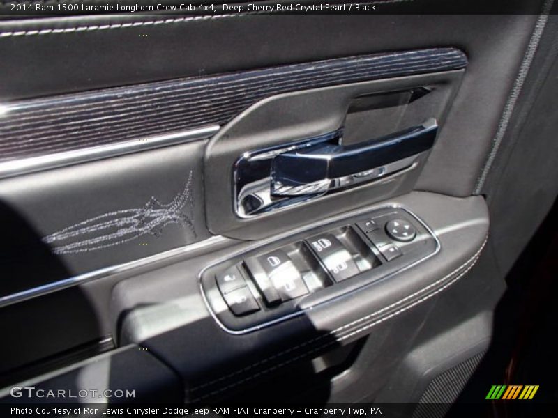 Deep Cherry Red Crystal Pearl / Black 2014 Ram 1500 Laramie Longhorn Crew Cab 4x4
