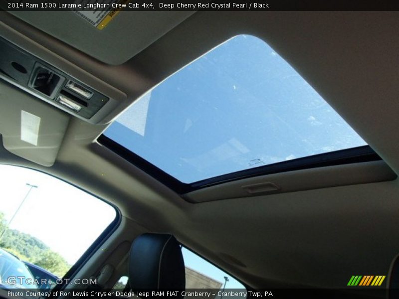 Deep Cherry Red Crystal Pearl / Black 2014 Ram 1500 Laramie Longhorn Crew Cab 4x4
