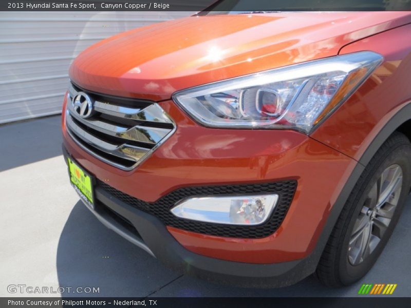 Canyon Copper / Beige 2013 Hyundai Santa Fe Sport