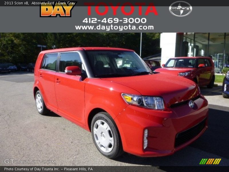 Absolutly Red / Dark Gray 2013 Scion xB