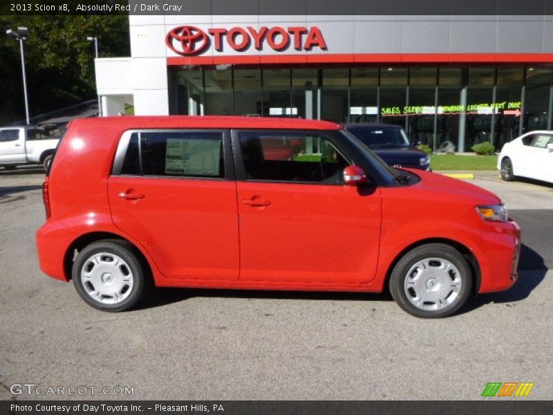Absolutly Red / Dark Gray 2013 Scion xB