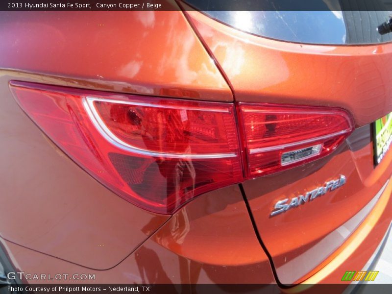 Canyon Copper / Beige 2013 Hyundai Santa Fe Sport