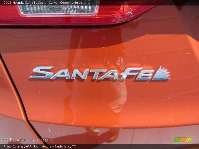 Canyon Copper / Beige 2013 Hyundai Santa Fe Sport