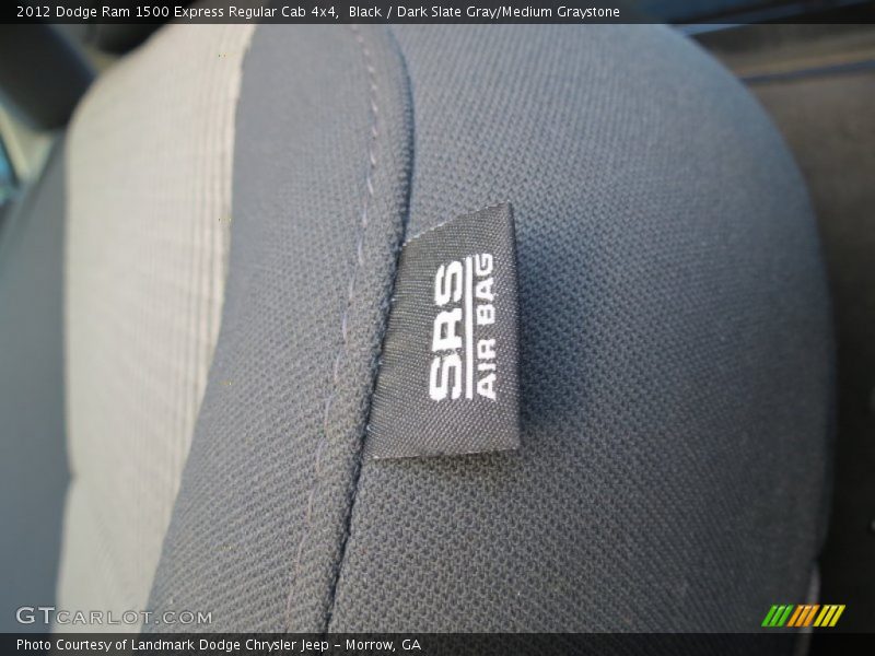 Black / Dark Slate Gray/Medium Graystone 2012 Dodge Ram 1500 Express Regular Cab 4x4