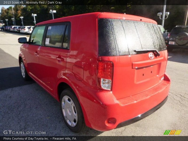 Absolutly Red / Dark Gray 2013 Scion xB