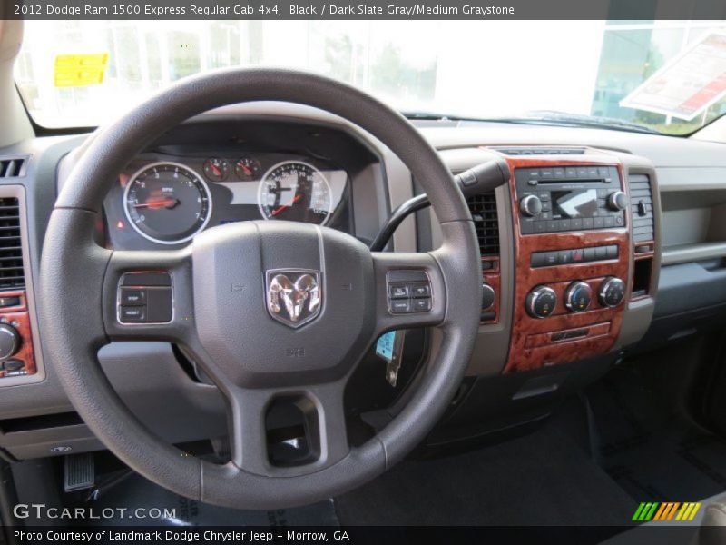 Black / Dark Slate Gray/Medium Graystone 2012 Dodge Ram 1500 Express Regular Cab 4x4