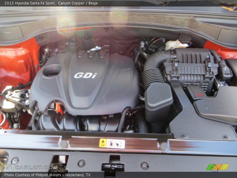 Canyon Copper / Beige 2013 Hyundai Santa Fe Sport