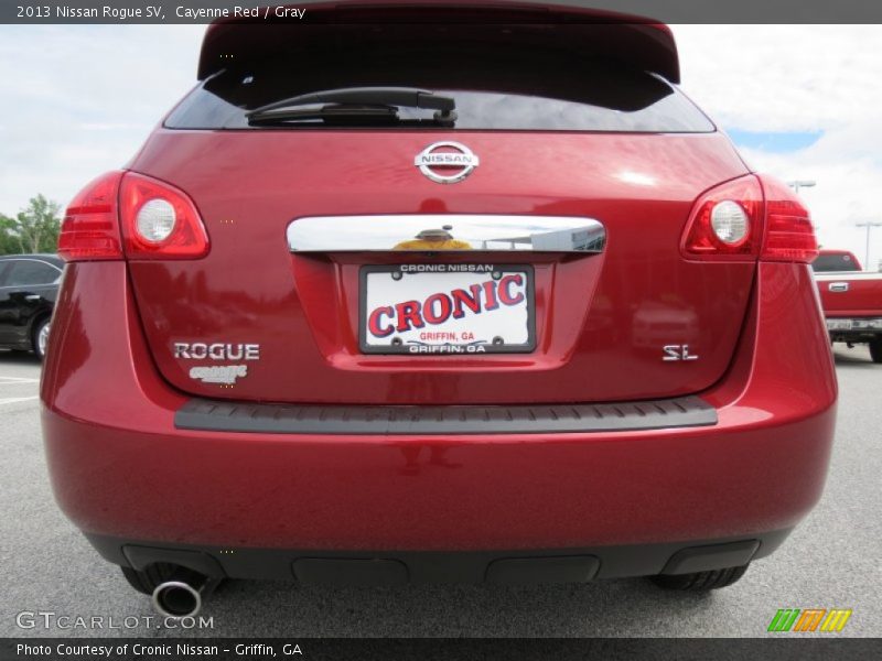 Cayenne Red / Gray 2013 Nissan Rogue SV