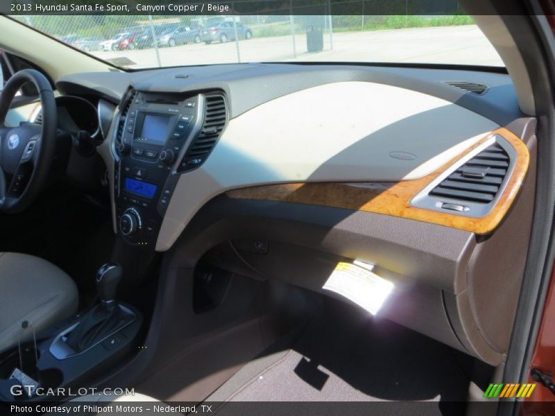 Canyon Copper / Beige 2013 Hyundai Santa Fe Sport
