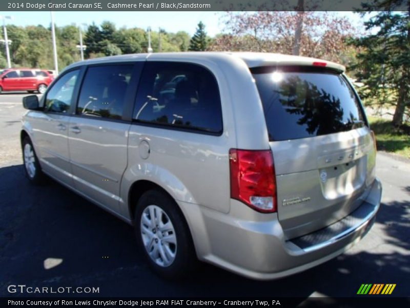 Cashmere Pearl / Black/Sandstorm 2014 Dodge Grand Caravan SE