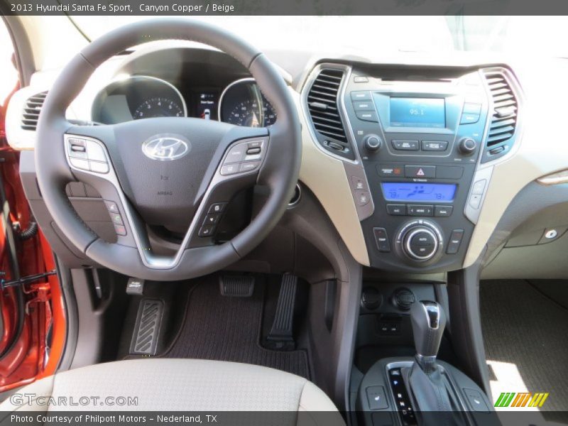 Canyon Copper / Beige 2013 Hyundai Santa Fe Sport