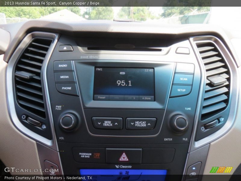 Canyon Copper / Beige 2013 Hyundai Santa Fe Sport