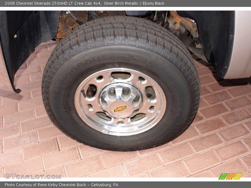 Silver Birch Metallic / Ebony Black 2008 Chevrolet Silverado 2500HD LT Crew Cab 4x4