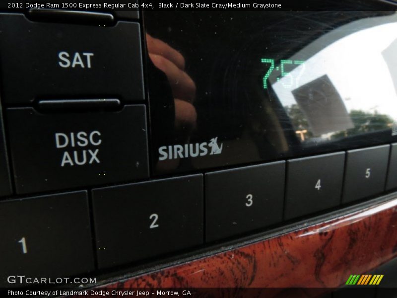 Black / Dark Slate Gray/Medium Graystone 2012 Dodge Ram 1500 Express Regular Cab 4x4