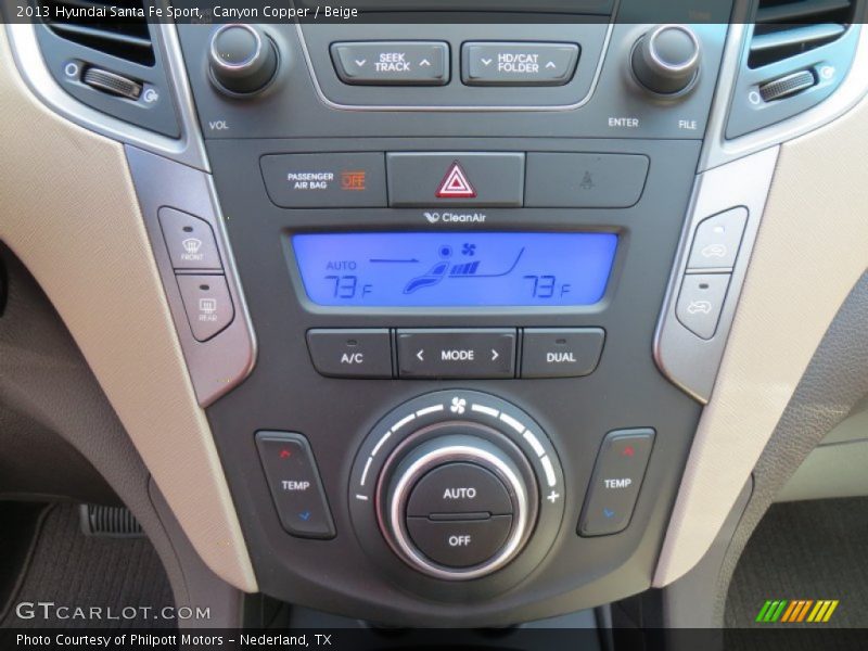 Canyon Copper / Beige 2013 Hyundai Santa Fe Sport