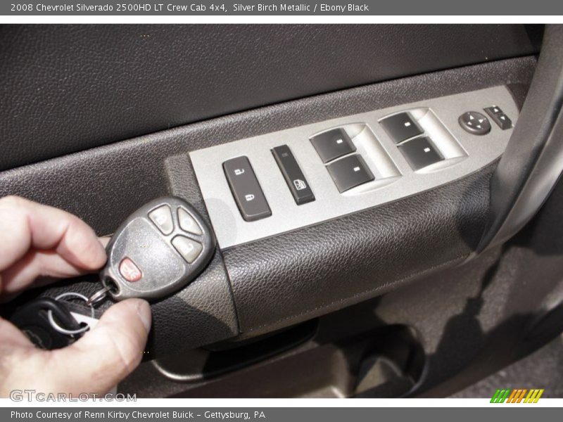 Silver Birch Metallic / Ebony Black 2008 Chevrolet Silverado 2500HD LT Crew Cab 4x4