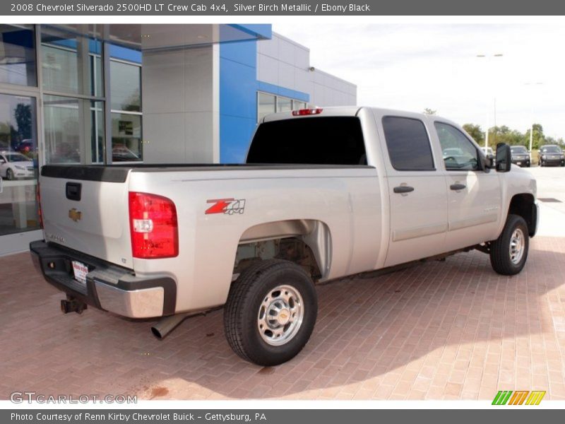 Silver Birch Metallic / Ebony Black 2008 Chevrolet Silverado 2500HD LT Crew Cab 4x4