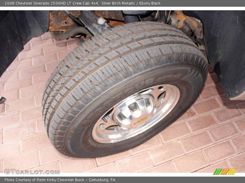 Silver Birch Metallic / Ebony Black 2008 Chevrolet Silverado 2500HD LT Crew Cab 4x4