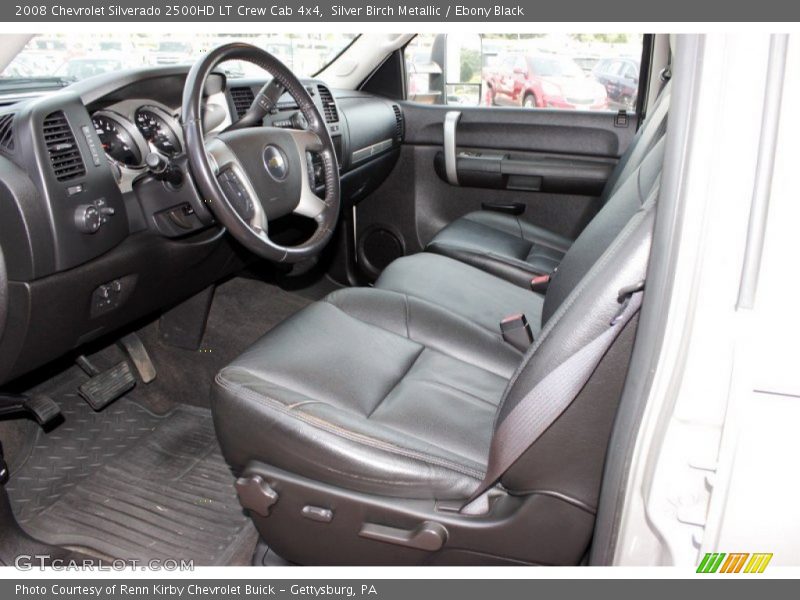 Silver Birch Metallic / Ebony Black 2008 Chevrolet Silverado 2500HD LT Crew Cab 4x4