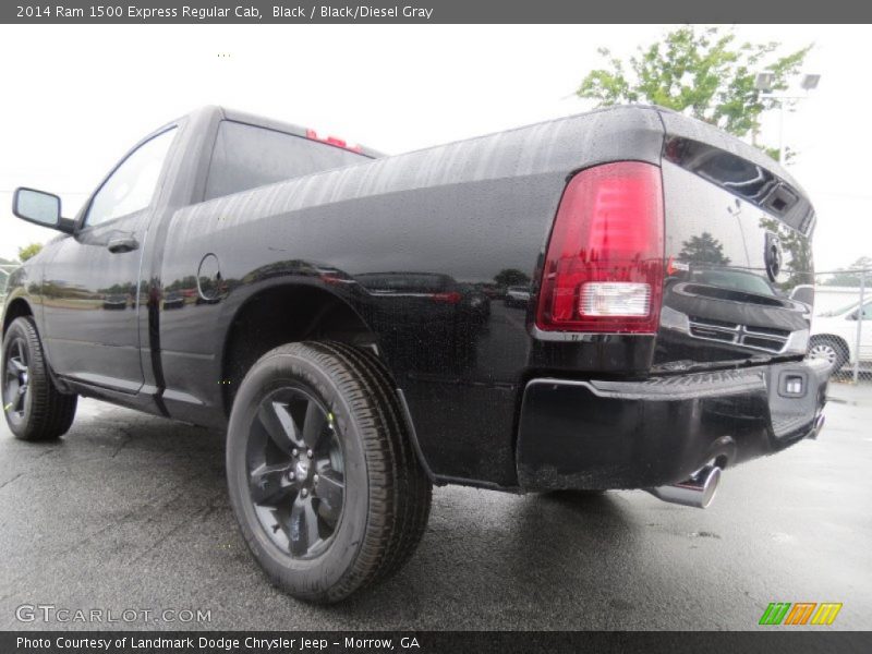 Black / Black/Diesel Gray 2014 Ram 1500 Express Regular Cab