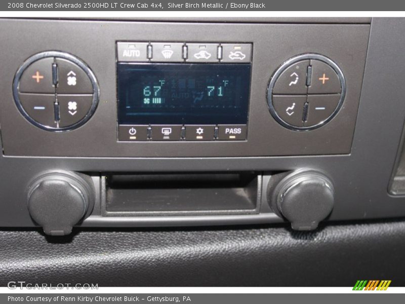Silver Birch Metallic / Ebony Black 2008 Chevrolet Silverado 2500HD LT Crew Cab 4x4