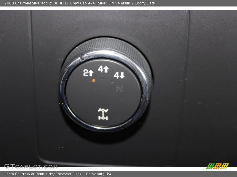 Silver Birch Metallic / Ebony Black 2008 Chevrolet Silverado 2500HD LT Crew Cab 4x4
