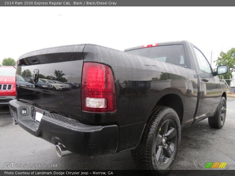 Black / Black/Diesel Gray 2014 Ram 1500 Express Regular Cab
