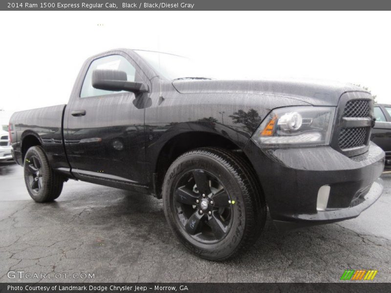 Black / Black/Diesel Gray 2014 Ram 1500 Express Regular Cab