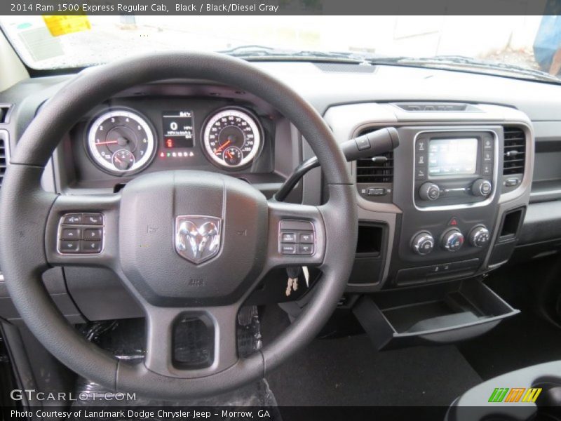 Black / Black/Diesel Gray 2014 Ram 1500 Express Regular Cab