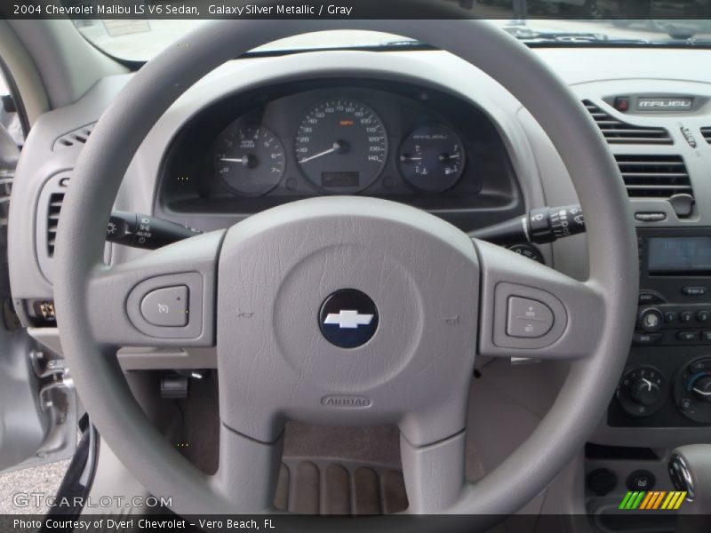 Galaxy Silver Metallic / Gray 2004 Chevrolet Malibu LS V6 Sedan