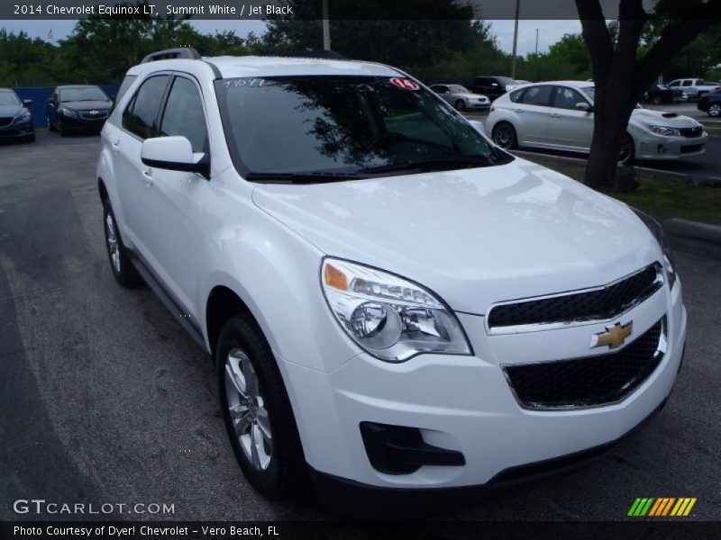 Summit White / Jet Black 2014 Chevrolet Equinox LT