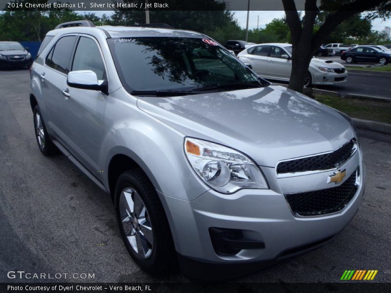 Silver Ice Metallic / Jet Black 2014 Chevrolet Equinox LT