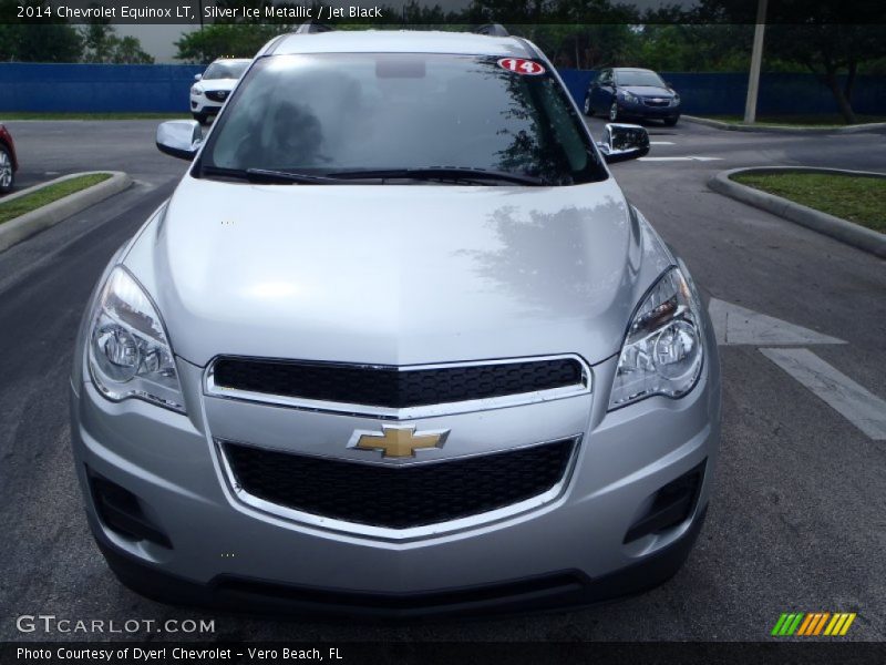 Silver Ice Metallic / Jet Black 2014 Chevrolet Equinox LT