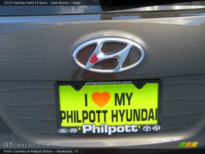 Cabo Bronze / Beige 2013 Hyundai Santa Fe Sport