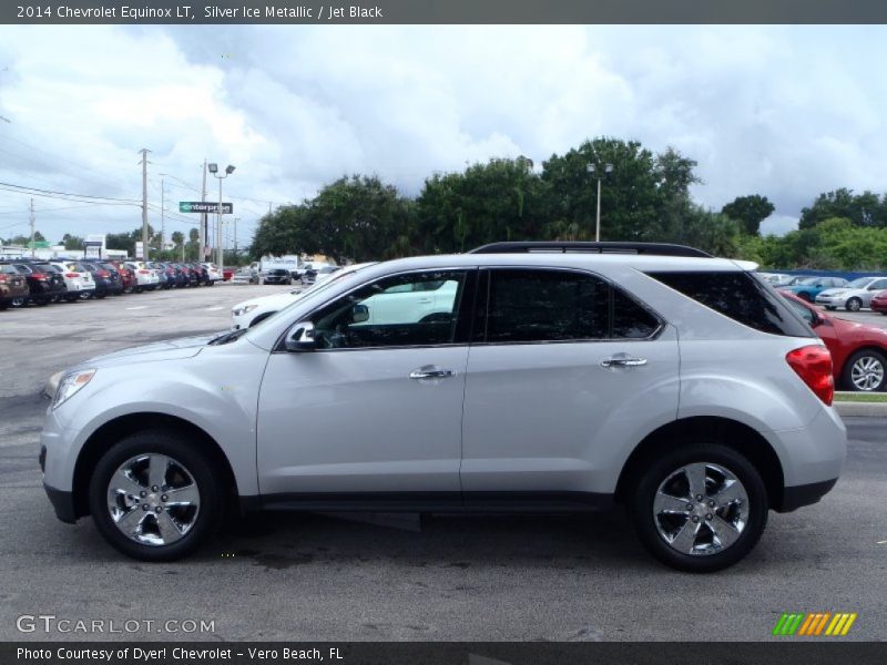 Silver Ice Metallic / Jet Black 2014 Chevrolet Equinox LT