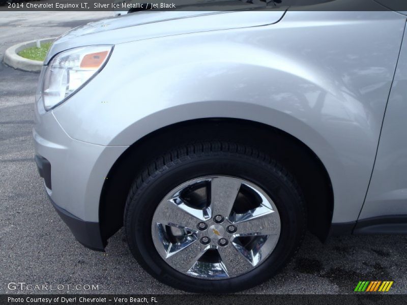 Silver Ice Metallic / Jet Black 2014 Chevrolet Equinox LT